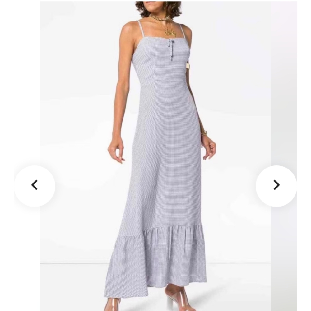 Reformation Prairie Gingham Maxi Dress Size 2